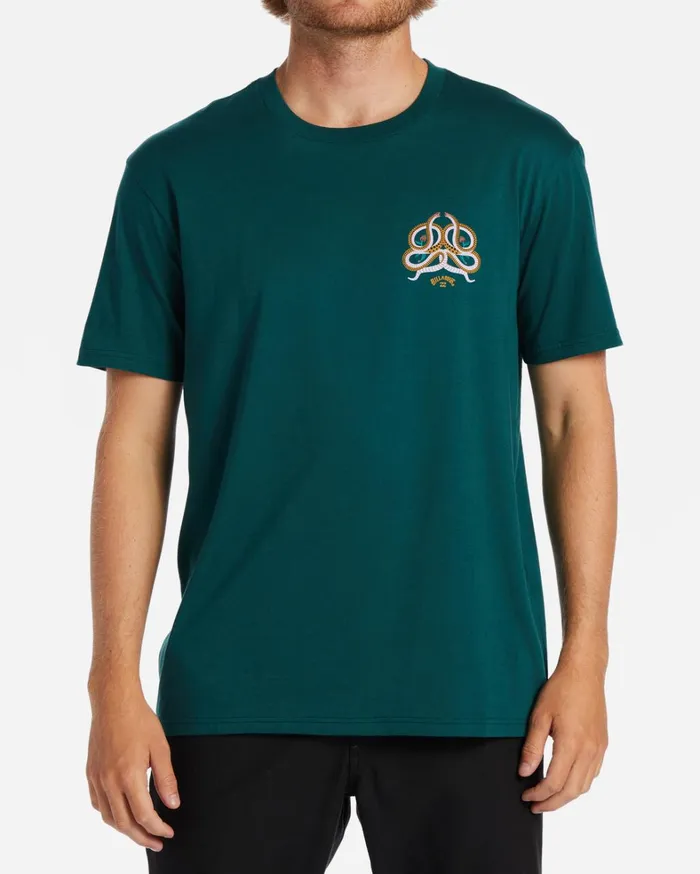 Billabong TShirts Men Serpientes TShirt Deep Teal