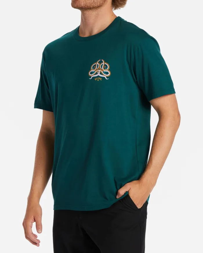 Billabong TShirts Men Serpientes TShirt Deep Teal Billabong TShirts Men Serpientes TShirt Deep Teal
