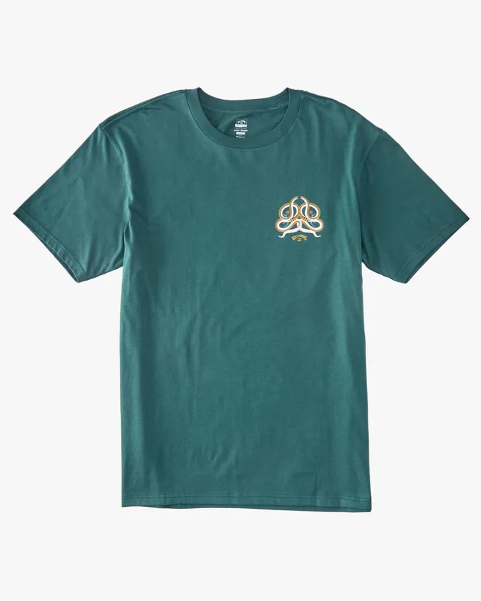 Billabong TShirts Men Serpientes TShirt Deep Teal Billabong TShirts Men Serpientes TShirt Deep Teal