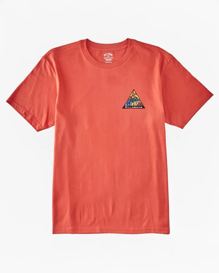 Billabong TShirts Men Shine TShirt Coral Billabong TShirts Men Shine TShirt Coral
