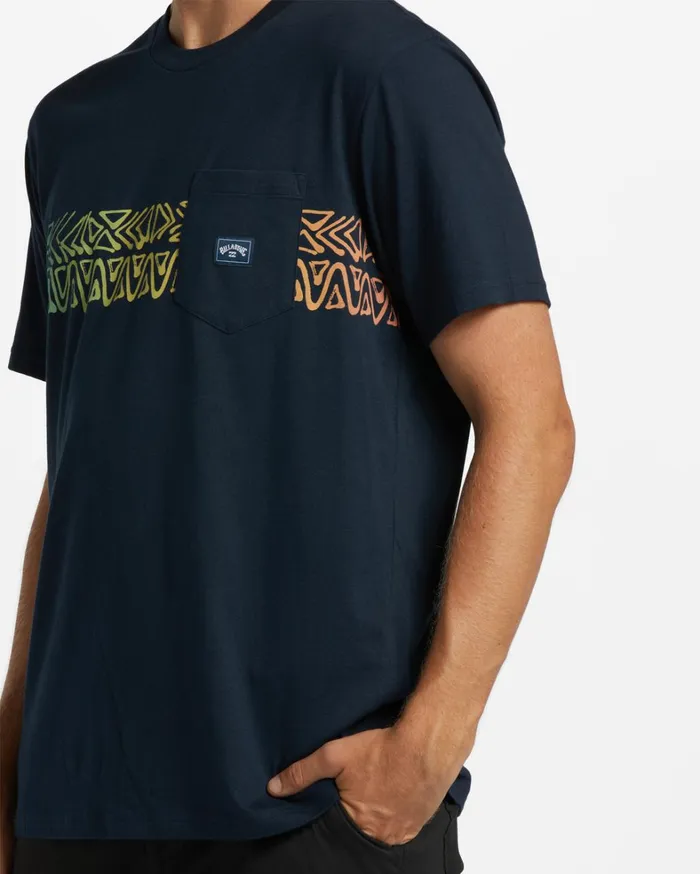 Billabong TShirts Men Spinner TShirt Navy Billabong TShirts Men Spinner TShirt Navy
