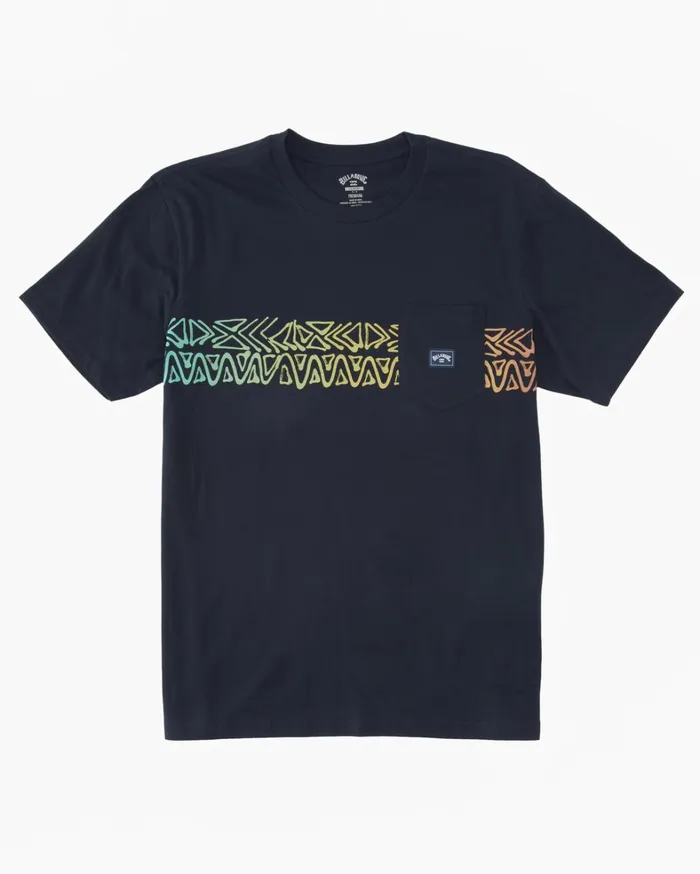 Billabong TShirts Men Spinner TShirt Navy Billabong TShirts Men Spinner TShirt Navy