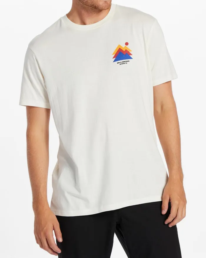 Billabong TShirts Men Stepped TShirt Off White