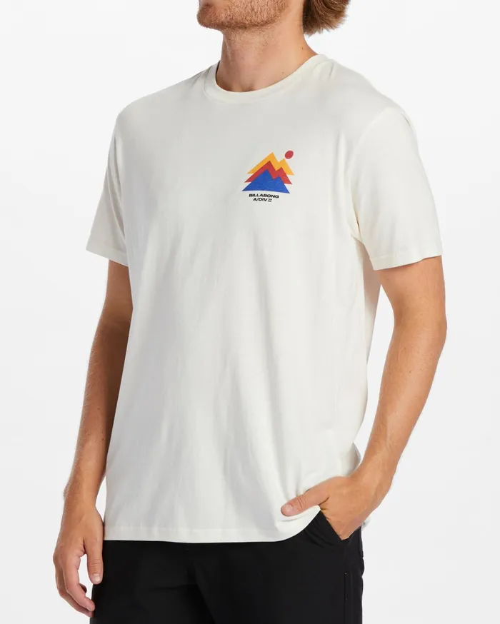 Billabong TShirts Men Stepped TShirt Off White Billabong TShirts Men Stepped TShirt Off White