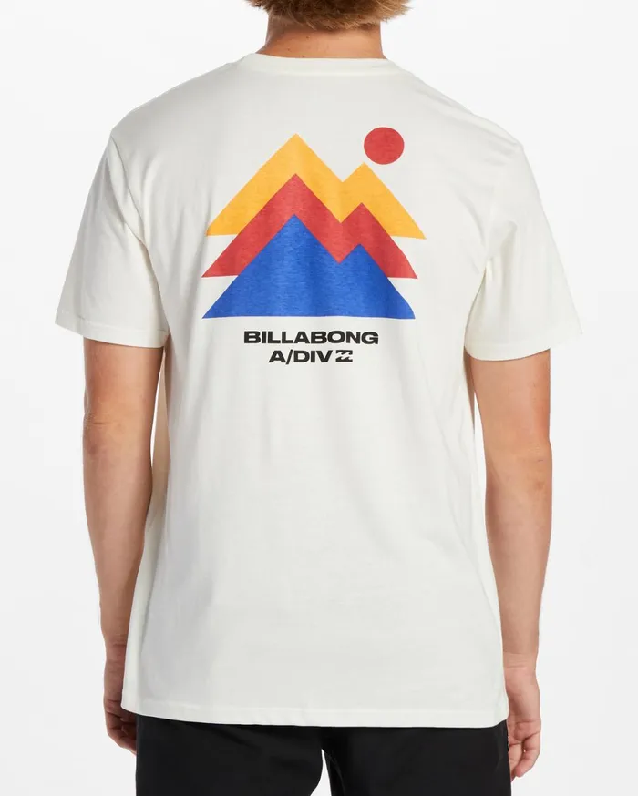 Billabong TShirts Men Stepped TShirt Off White Billabong TShirts Men Stepped TShirt Off White
