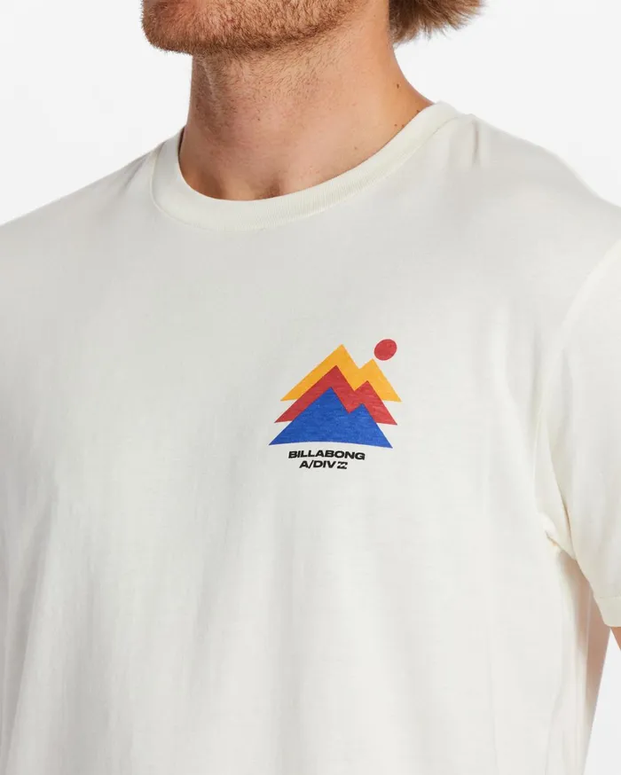 Billabong TShirts Men Stepped TShirt Off White Billabong TShirts Men Stepped TShirt Off White