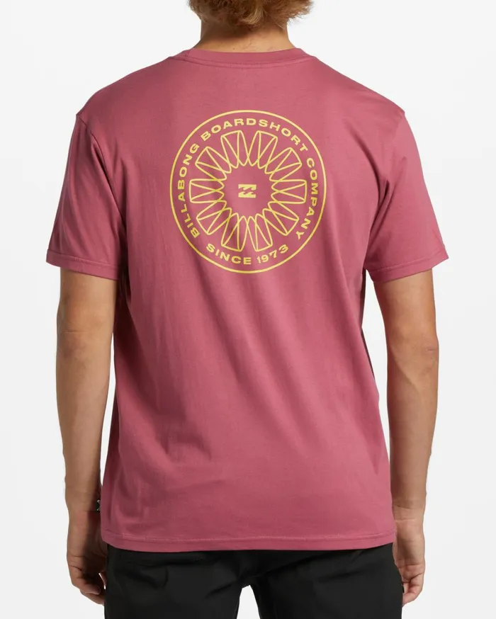 Billabong TShirts Men Swivel TShirt Wild Berry Billabong TShirts Men Swivel TShirt Wild Berry