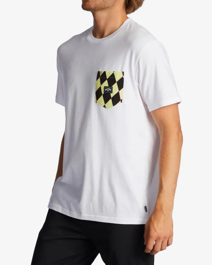 Billabong TShirts Men Team Pocket TShirt White Billabong TShirts Men Team Pocket TShirt White