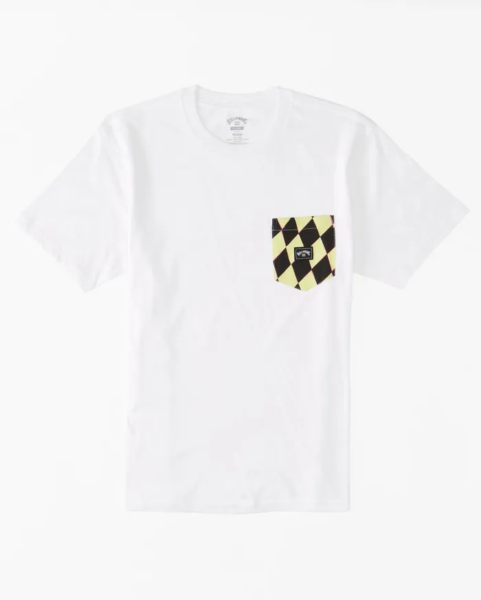 Billabong TShirts Men Team Pocket TShirt White Billabong TShirts Men Team Pocket TShirt White
