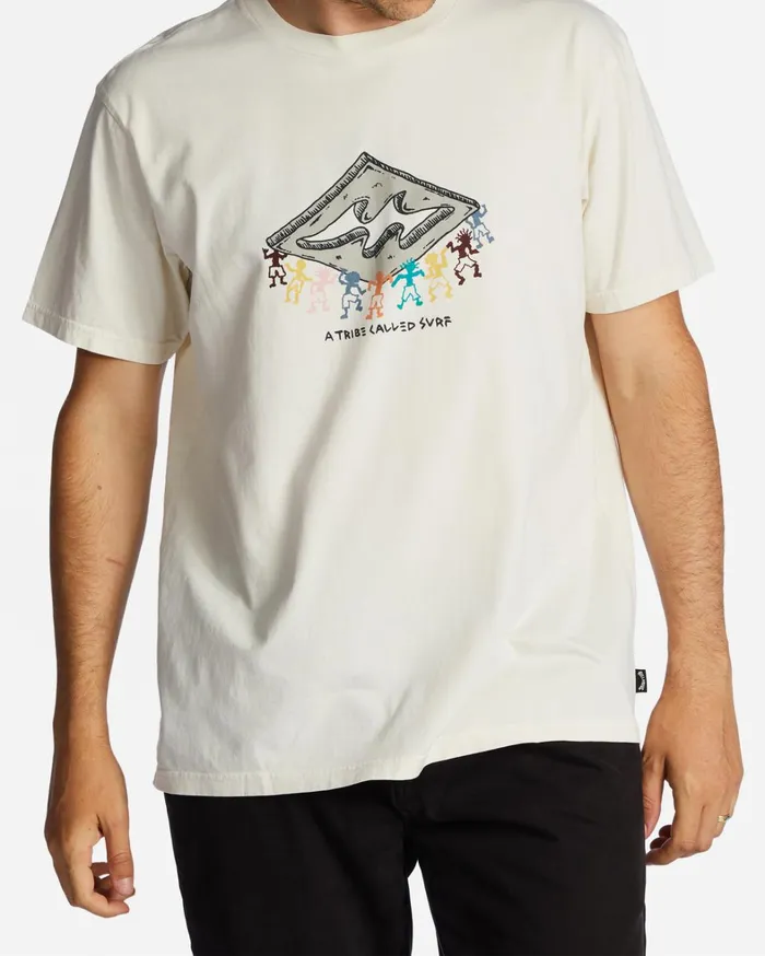 Billabong TShirts Men Theme Diamond TShirt Off White
