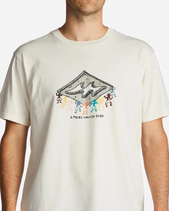 Billabong TShirts Men Theme Diamond TShirt Off White Billabong TShirts Men Theme Diamond TShirt Off White
