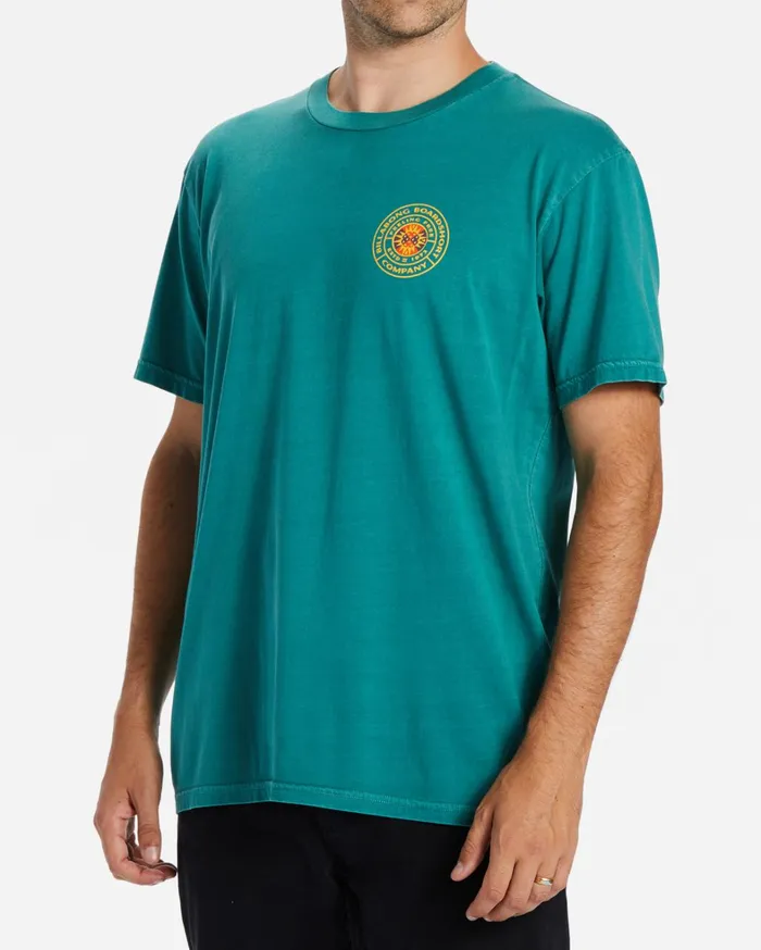 Billabong TShirts Men Trademark TShirt Seagreen Billabong TShirts Men Trademark TShirt Seagreen