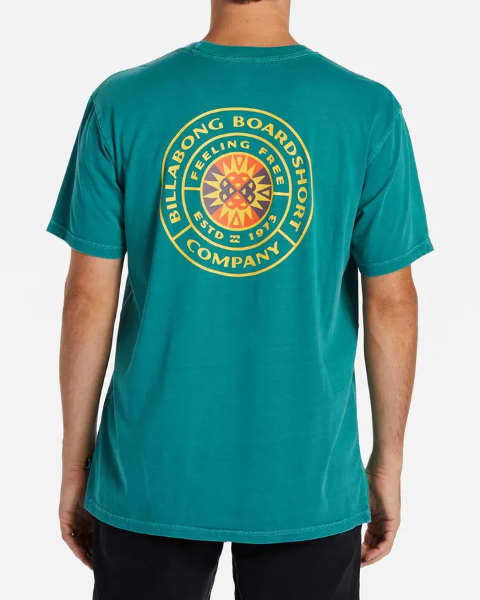 Billabong TShirts Men Trademark TShirt Seagreen Billabong TShirts Men Trademark TShirt Seagreen
