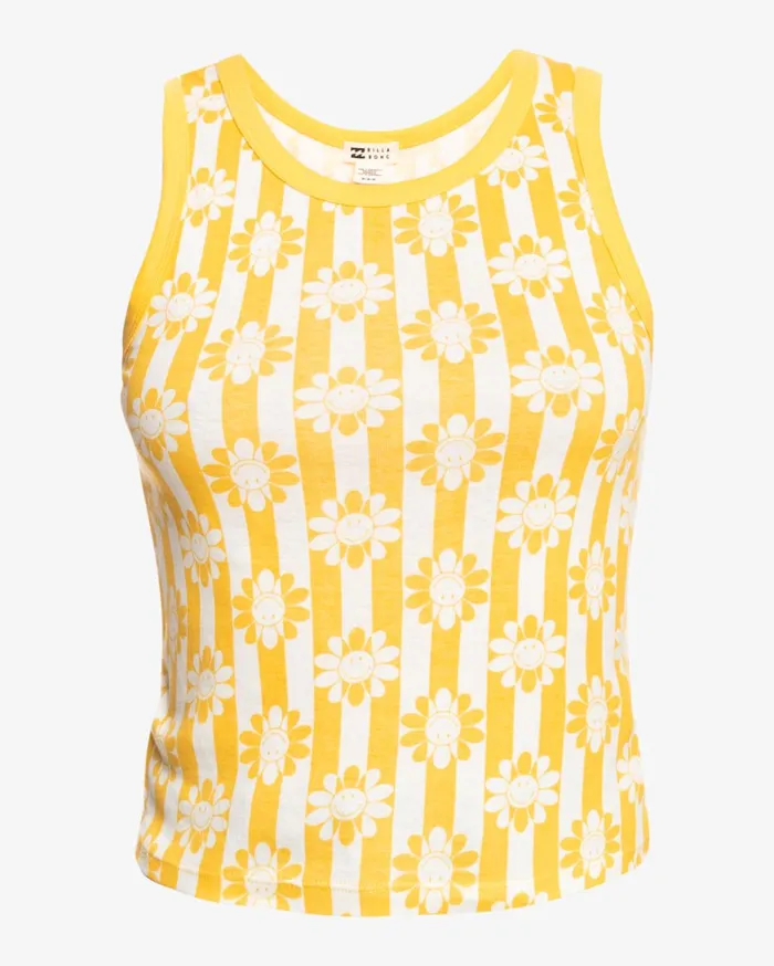 Billabong Tops Women Billabong X Smiley Little Smiles Tank Top Brighter Days Billabong Tops Women Billabong X Smiley Little Smiles Tank Top Brighter Days