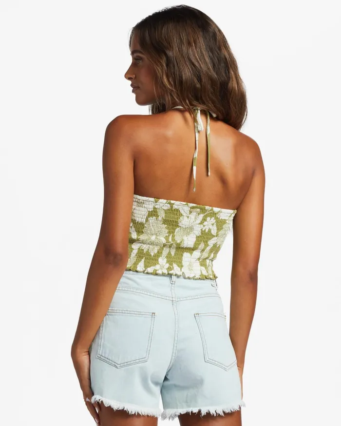 Billabong Tops Women Feels Like Summer Tank Top Seaweed Billabong Tops Women Feels Like Summer Tank Top Seaweed