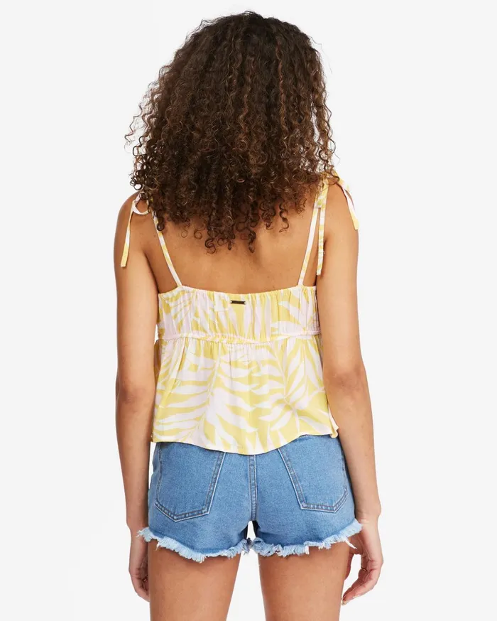 Billabong Tops Women Hey There Cropped Cami Top Sunburst Billabong Tops Women Hey There Cropped Cami Top Sunburst