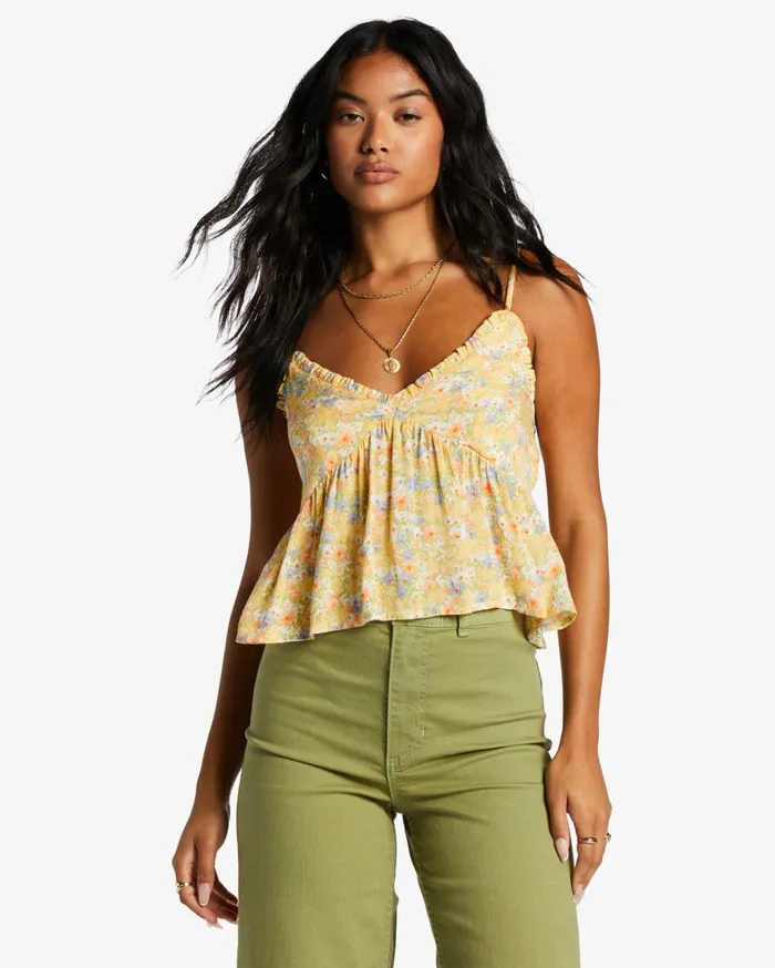 Billabong Tops Women Lifes A Beach Strappy Top Multi