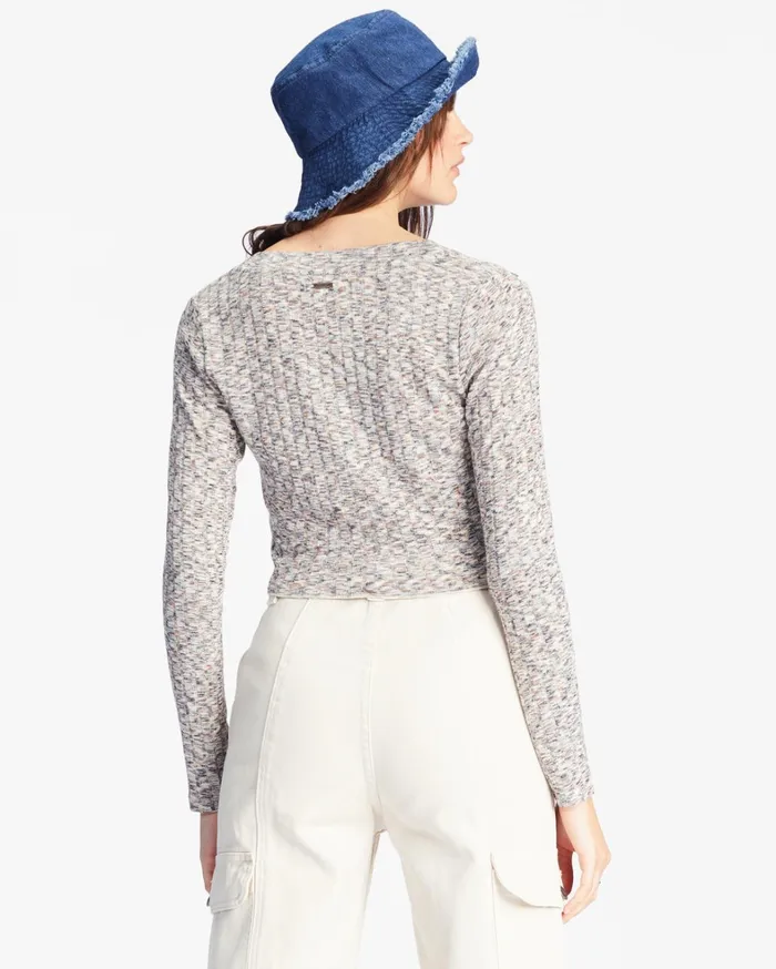 Billabong Tops Women Sweet Tides VNeck Long Sleeve Top Multi Billabong Tops Women Sweet Tides VNeck Long Sleeve Top Multi