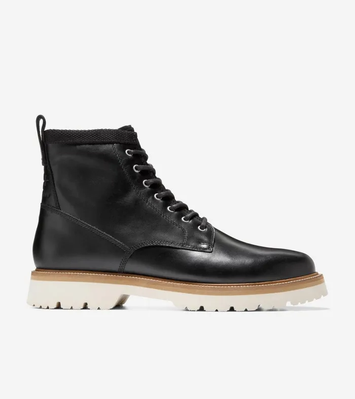 Boots And Chukkas Men Cole Haan American Classics Plain Toe Boot Blackivory
