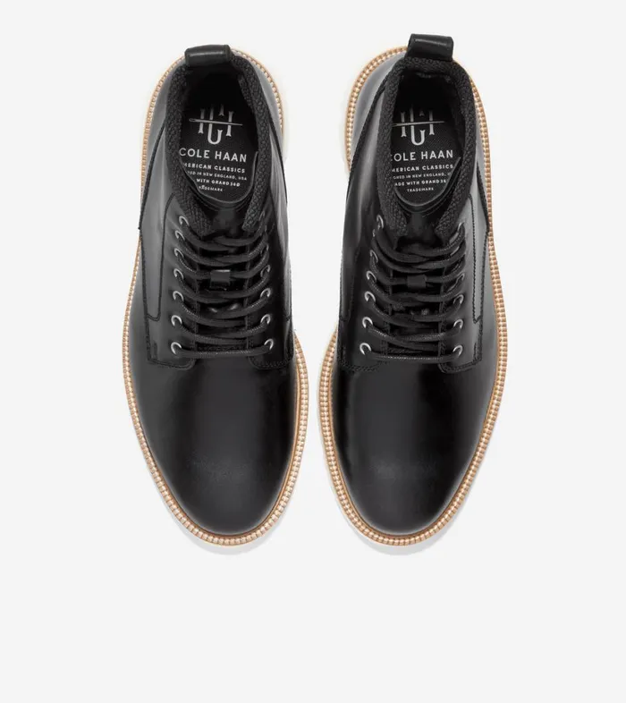 Boots And Chukkas Men Cole Haan American Classics Plain Toe Boot Blackivory Boots And Chukkas Men Cole Haan American Classics Plain Toe Boot Blackivory
