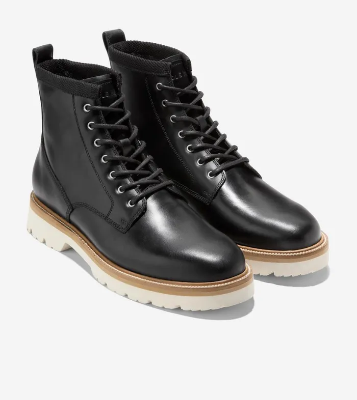Boots And Chukkas Men Cole Haan American Classics Plain Toe Boot Blackivory Boots And Chukkas Men Cole Haan American Classics Plain Toe Boot Blackivory