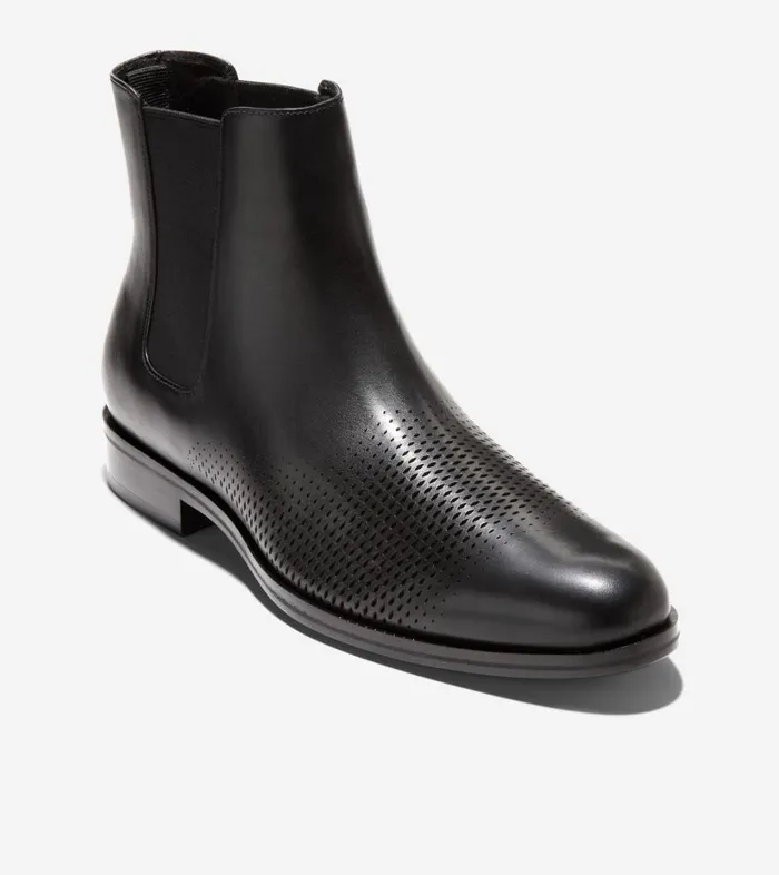 Boots And Chukkas Men Cole Haan Washington Grand Laser Chelsea Boots Black Boots And Chukkas Men Cole Haan Washington Grand Laser Chelsea Boots Black