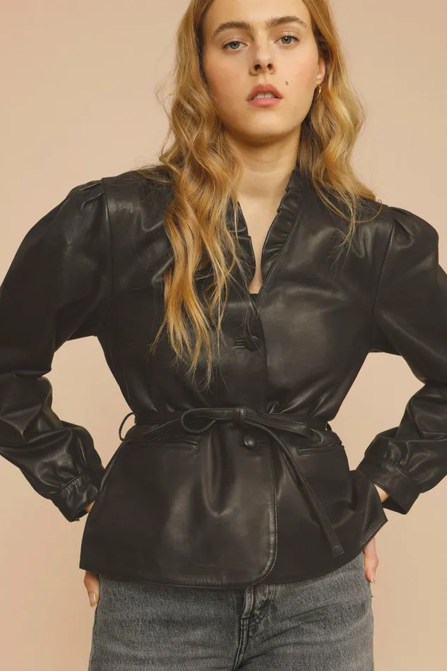 BRUNE Jacket Black Women Rouje Coats and Jackets