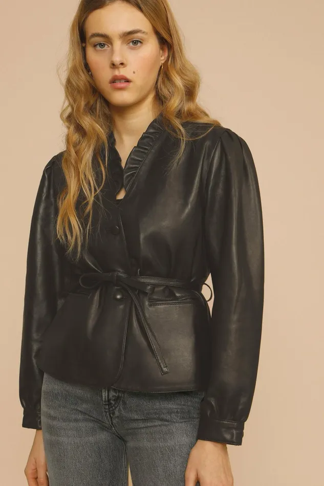 BRUNE Jacket Black Women Rouje Coats and Jackets