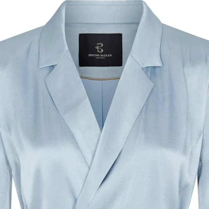 Bruuns Bazaar Blazers Womens Sofia Liera Blazer Blue Mist Bruuns Bazaar Blazers Womens Sofia Liera Blazer Blue Mist