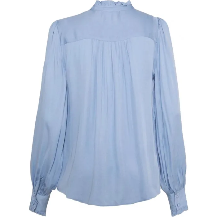 Bruuns Bazaar Blouses Womens Bauma Tinia Shirt Sky Bruuns Bazaar Blouses Womens Bauma Tinia Shirt Sky