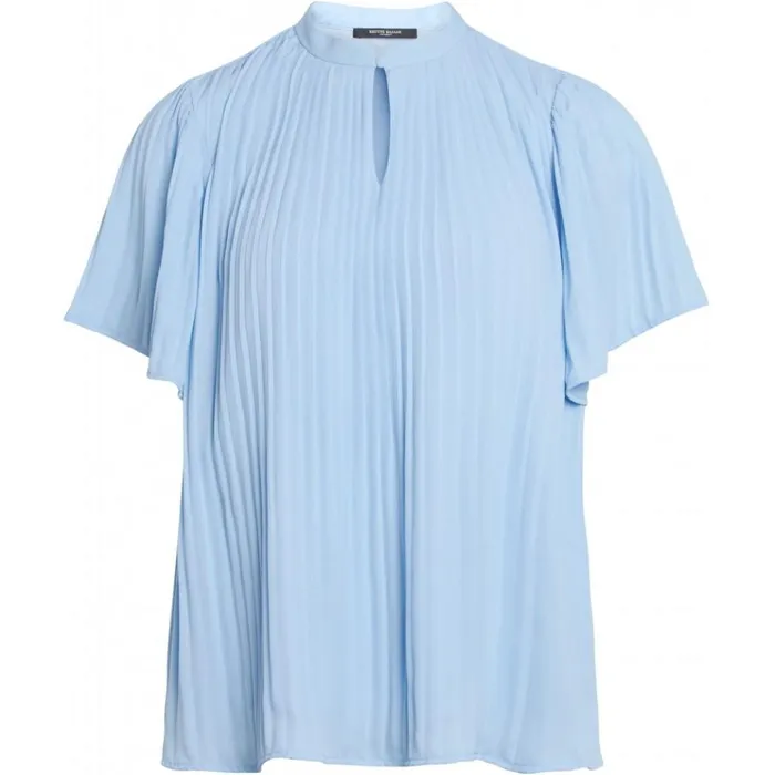 Bruuns Bazaar Blouses Womens Camilla Ellevira Shirt Sky Bruuns Bazaar Blouses Womens Camilla Ellevira Shirt Sky