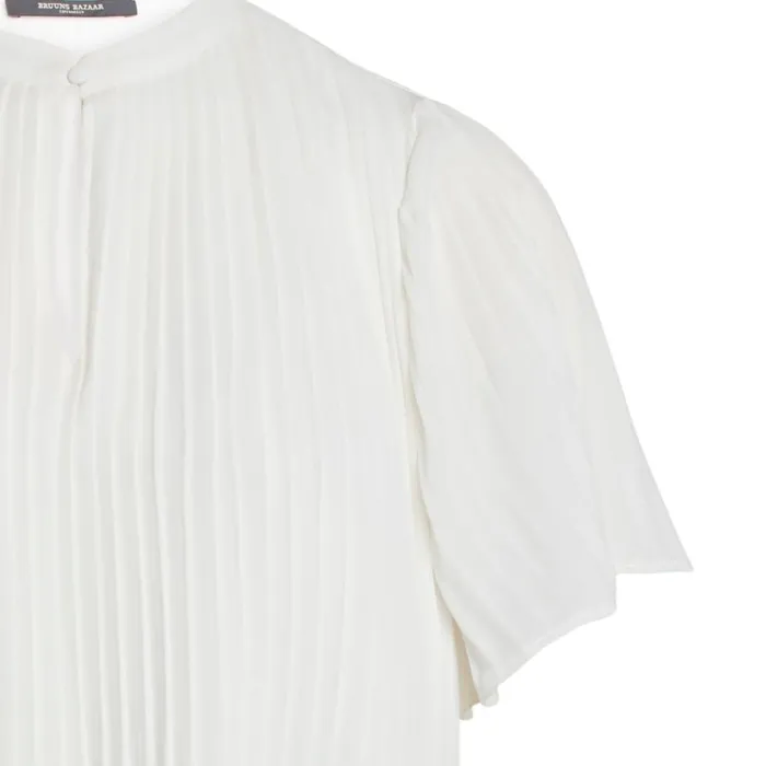 Bruuns Bazaar Blouses Womens Camilla Ellevira Shirt Snow White Bruuns Bazaar Blouses Womens Camilla Ellevira Shirt Snow White