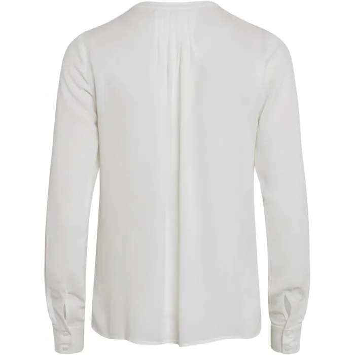 Bruuns Bazaar Blouses Womens Camilla May Shirt White Bruuns Bazaar Blouses Womens Camilla May Shirt White