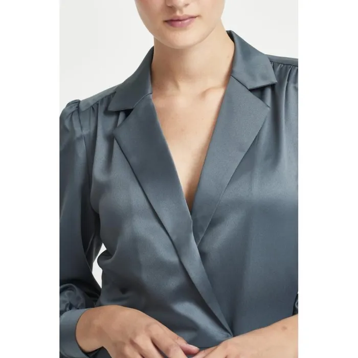 Bruuns Bazaar Blouses Womens Hortensia Kania Shirt Night Shadow Bruuns Bazaar Blouses Womens Hortensia Kania Shirt Night Shadow