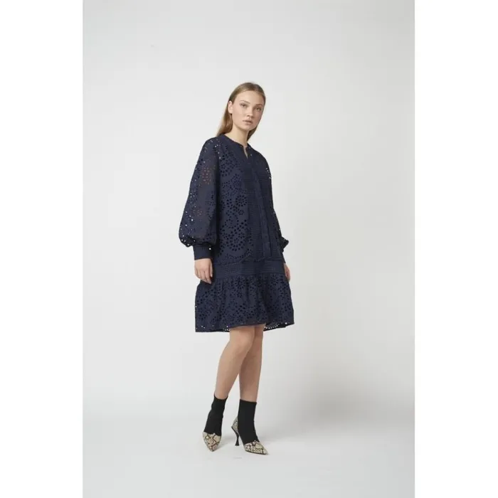 Bruuns Bazaar Dresses Womens Abelina Saja Dress Night Sky Bruuns Bazaar Dresses Womens Abelina Saja Dress Night Sky