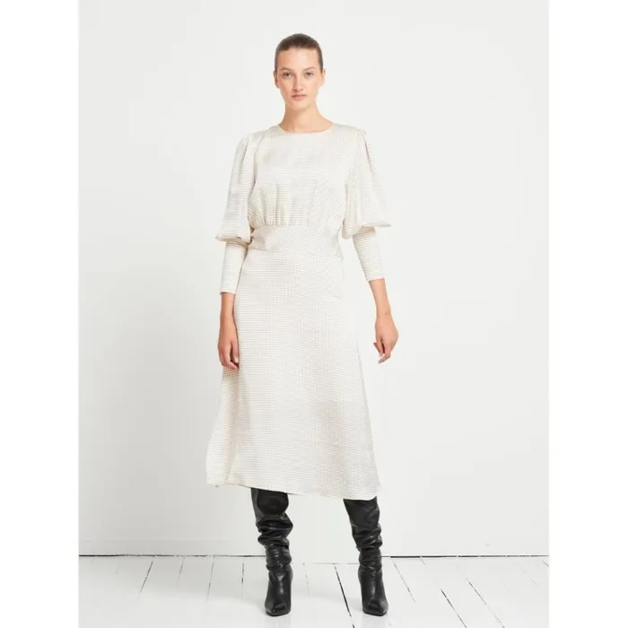 Bruuns Bazaar Dresses Womens Acacia Ellisa Dress White Cream Aop