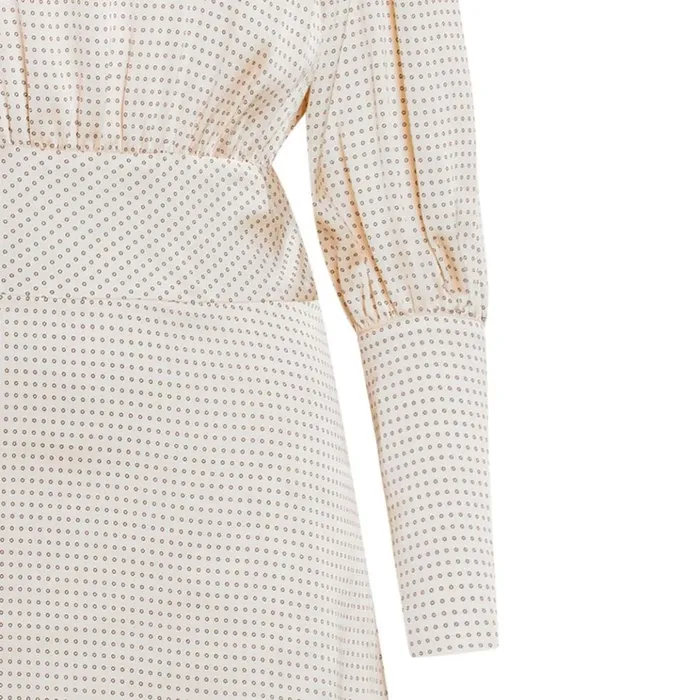 Bruuns Bazaar Dresses Womens Acacia Ellisa Dress White Cream Aop Bruuns Bazaar Dresses Womens Acacia Ellisa Dress White Cream Aop
