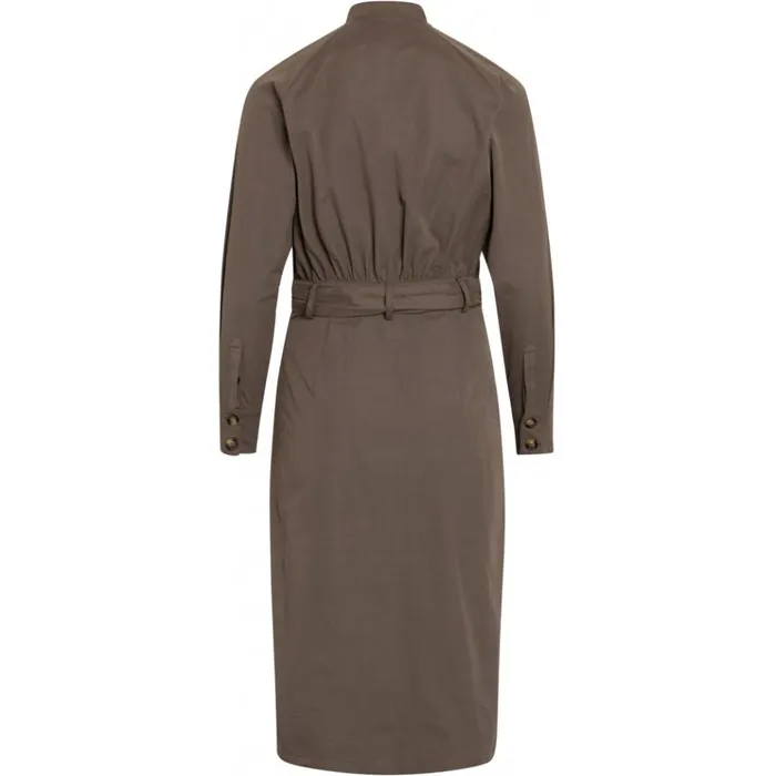 Bruuns Bazaar Dresses Womens Basil Valenteen Dress Bungee Brown Bruuns Bazaar Dresses Womens Basil Valenteen Dress Bungee Brown