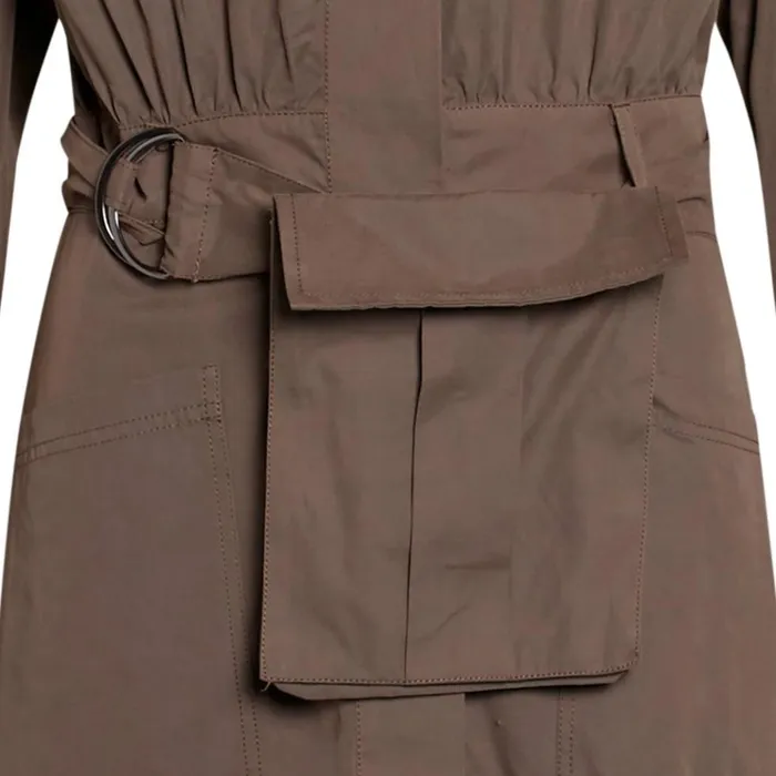 Bruuns Bazaar Dresses Womens Basil Valenteen Dress Bungee Brown Bruuns Bazaar Dresses Womens Basil Valenteen Dress Bungee Brown