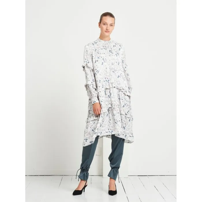 Bruuns Bazaar Dresses Womens Broom Makka Dress Snow White Aop