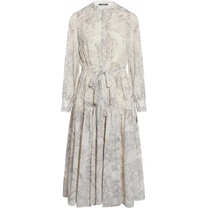 Bruuns Bazaar Dresses Womens Ivy Olline Dress Snow White Aop Bruuns Bazaar Dresses Womens Ivy Olline Dress Snow White Aop
