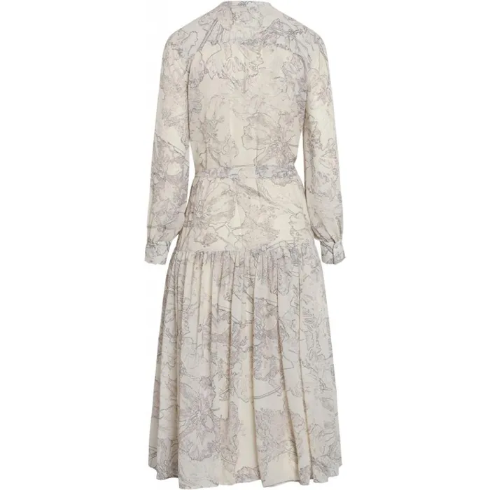 Bruuns Bazaar Dresses Womens Ivy Olline Dress Snow White Aop Bruuns Bazaar Dresses Womens Ivy Olline Dress Snow White Aop