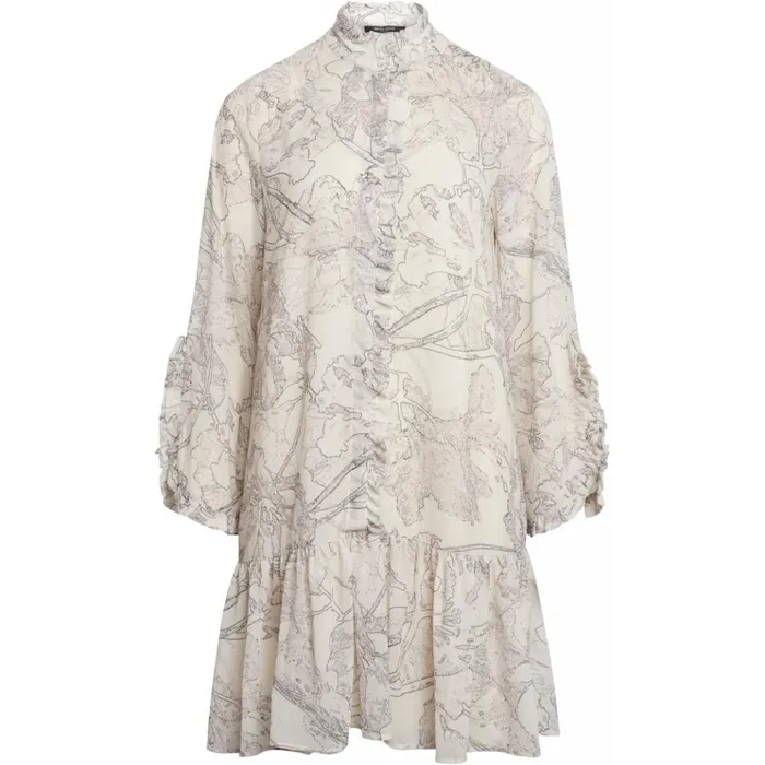Bruuns Bazaar Dresses Womens Ivy Rosemary Dress Snow White Aop Bruuns Bazaar Dresses Womens Ivy Rosemary Dress Snow White Aop