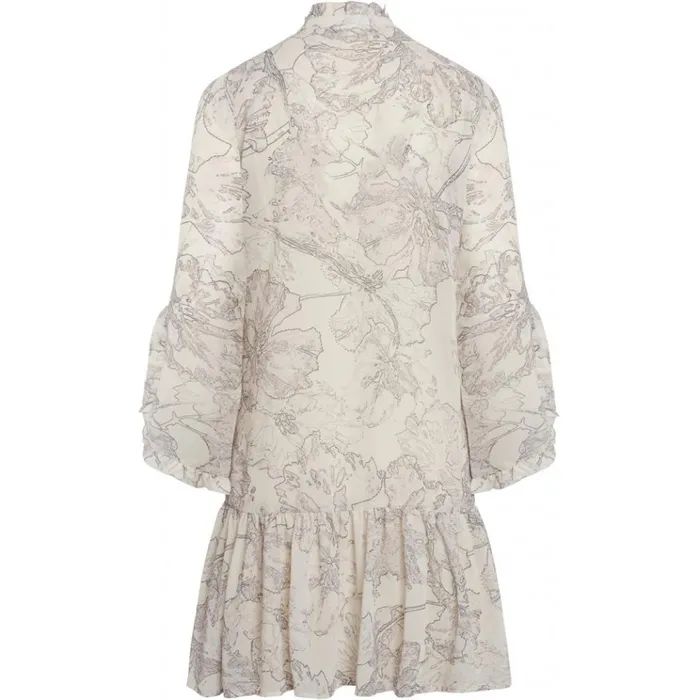 Bruuns Bazaar Dresses Womens Ivy Rosemary Dress Snow White Aop Bruuns Bazaar Dresses Womens Ivy Rosemary Dress Snow White Aop