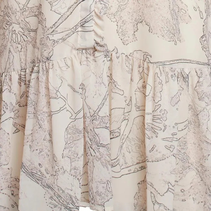 Bruuns Bazaar Dresses Womens Ivy Rosemary Dress Snow White Aop Bruuns Bazaar Dresses Womens Ivy Rosemary Dress Snow White Aop