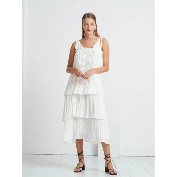 Bruuns Bazaar Dresses Womens Lotus Maci Dress Snow White