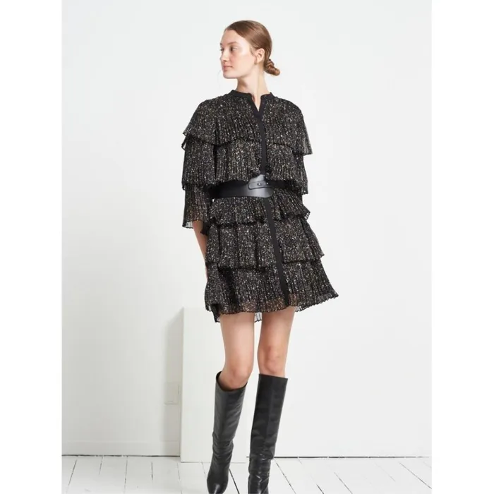 Bruuns Bazaar Dresses Womens Merline Marisan Dress Black Aop