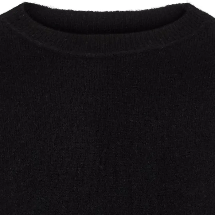 Bruuns Bazaar Knitwear Mens Chris Crew Neck Black Bruuns Bazaar Knitwear Mens Chris Crew Neck Black