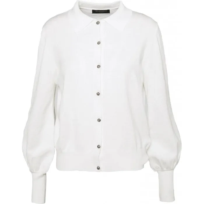 Bruuns Bazaar Knitwear Womens Anemone Prato Cardigan Snow White