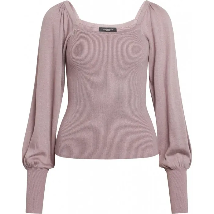 Bruuns Bazaar Knitwear Womens Barberry Elie Knit Dusty Violet Bruuns Bazaar Knitwear Womens Barberry Elie Knit Dusty Violet